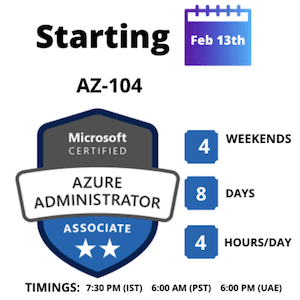 AZ-104 – Microsoft Azure Administrator
